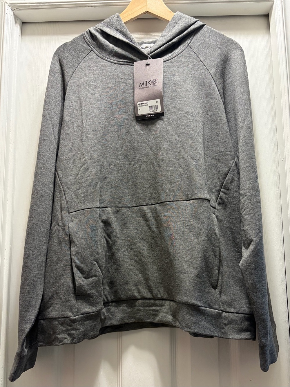 Miik Kenora Hoodie-Granite Melange BNWT